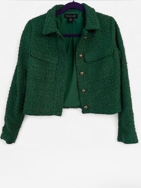 Rachel Zoe Tweed Style Club Jacket XS